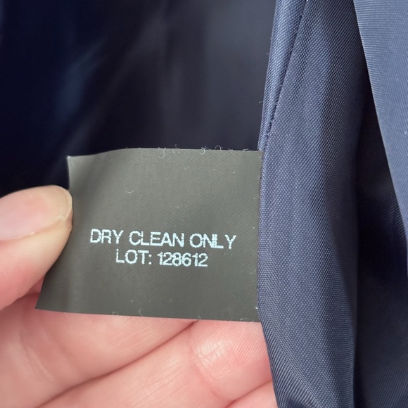 MICHAEL Michael Kors Blue Wool Blend Zip Up Collared Hooded Coat Size Medium - Picture 14 of 15